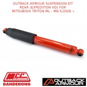 OUTBACK ARMOUR SUSPENSION KIT REAR (EXPEDITION HD) FOR MITSUBISHI TRITON ML - MN 5/2006 +